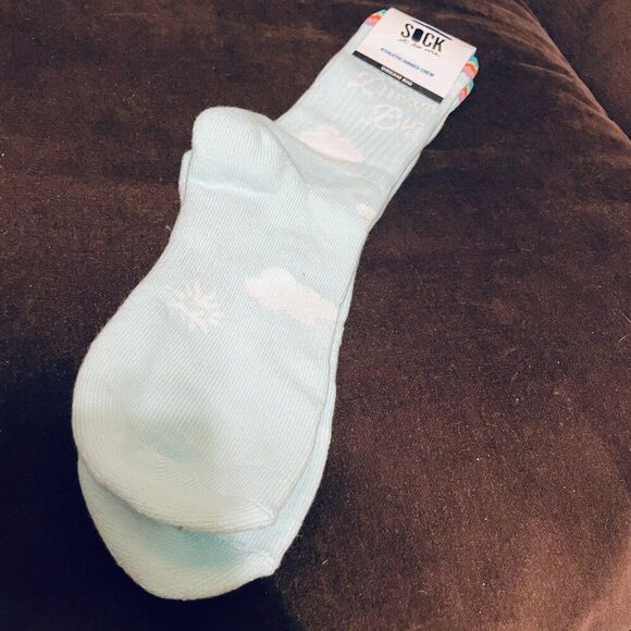 2 Pairs Sock It To Me Crew Socks Dancing Bananas Dream Big Rainbow New with Tags - Picture 4 of 6